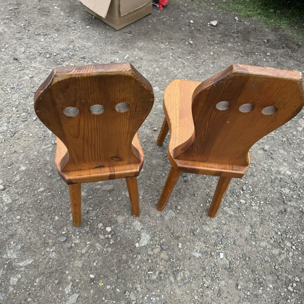 Krzesło cepelia stare stabilne drewniane prl wiejskie