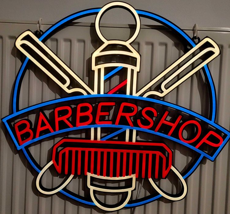 Logo Fryzjer Barber LED