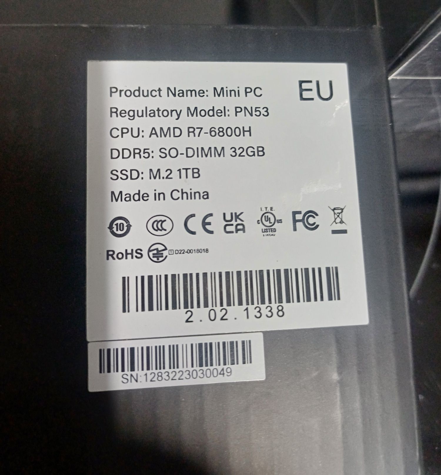 Mini PC Geekom AS6 Ryzen R7 DDR5 32 GB SSD M2 1Tb пк компютер AMD