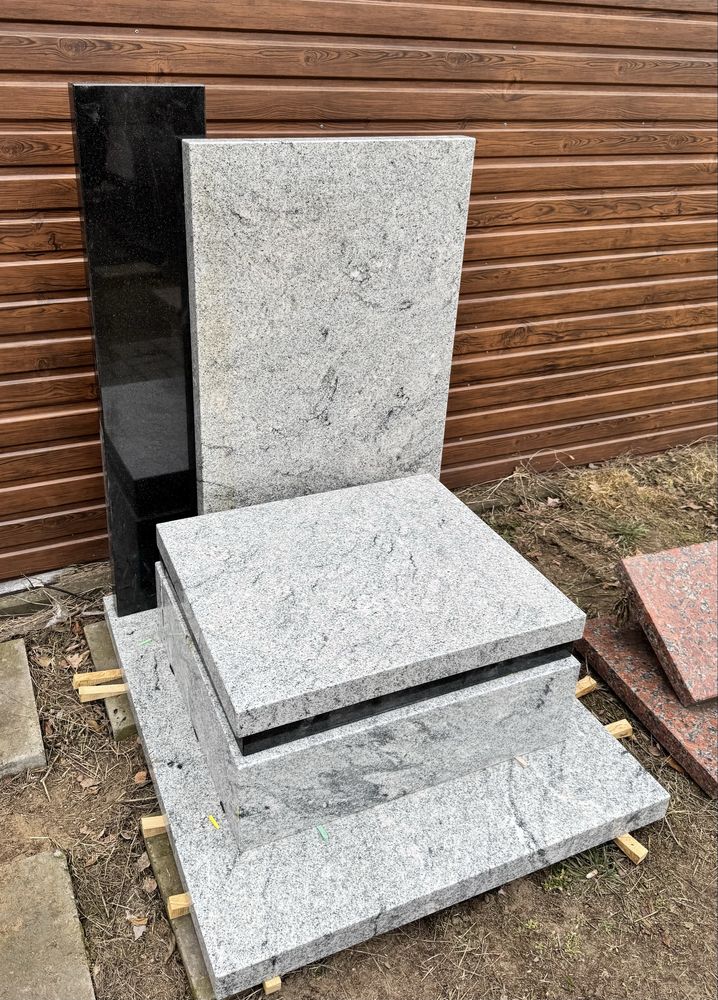 Nagrobki granitowe, urnowe – gotowe pomniki, różne wzory i kolory