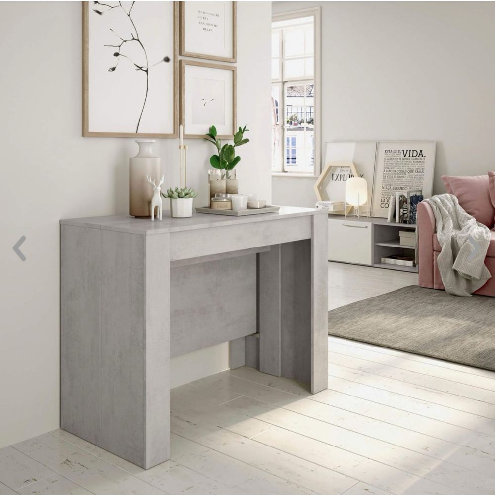 Mesa extensivel cinzento