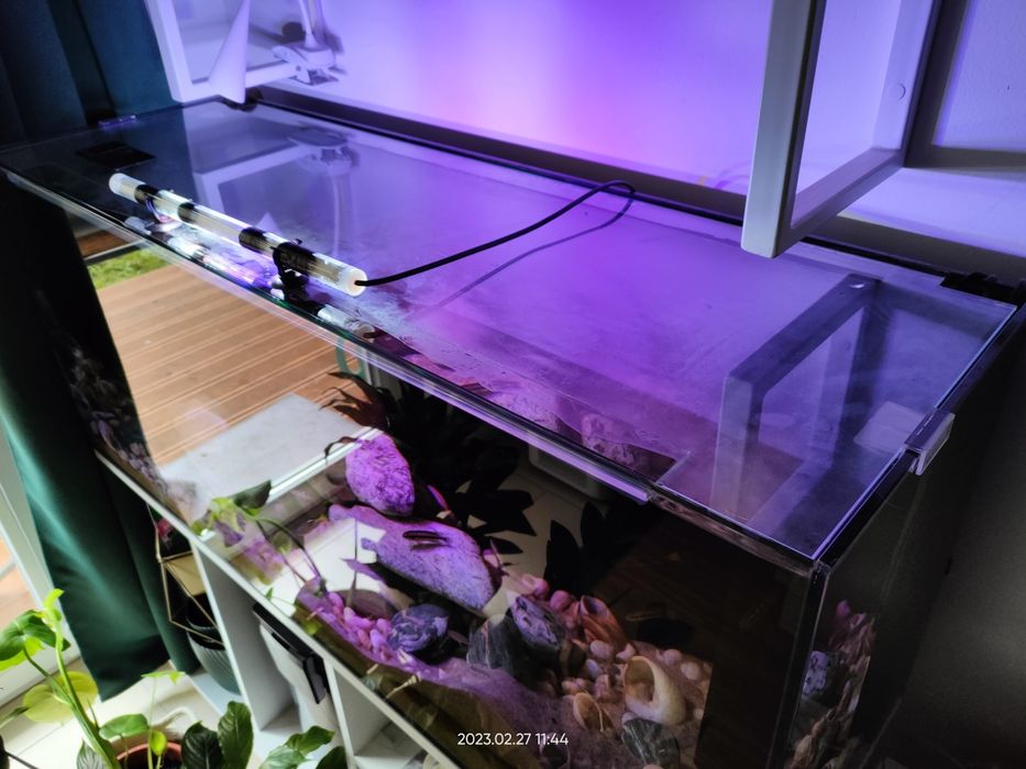 Akwarium 240l. Filtr, oswietlrnie