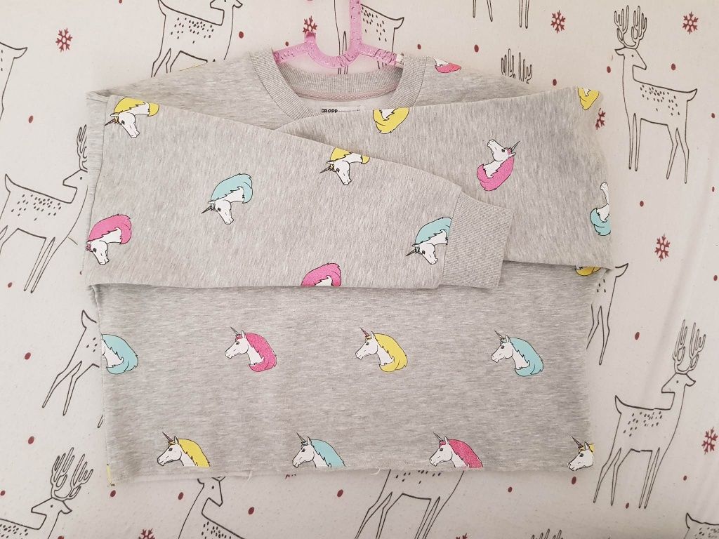 Cropp* Bluza krótka unicorn jednorożec*M