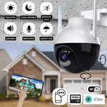 Уличная Wi-FI IP Камера видеонаблюдения 6MP ICSEE поворотная купольная
