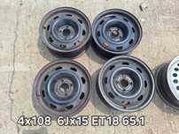 Felgi stalowe 4x108 6Jx15 ET18 CITROEN Berlingo C3 C4 C5 PEUGEOT 206