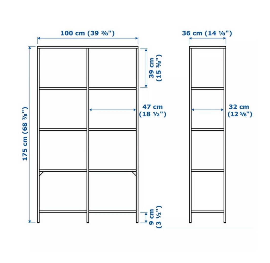 Regał IKEA vittsjö 100 x 175cmu