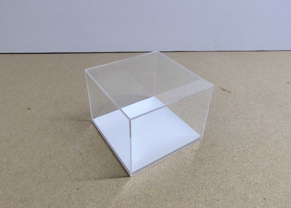 Caixas acrílico proteção de artigos