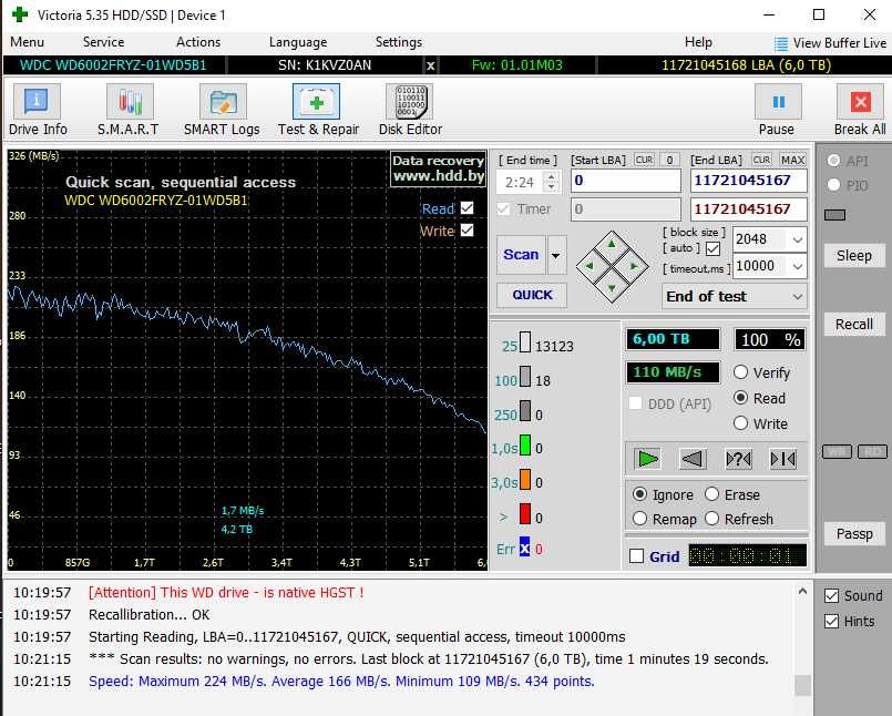Жорсткий диск WD Gold 6ТБ WD6002FRYZ-01WD5B1