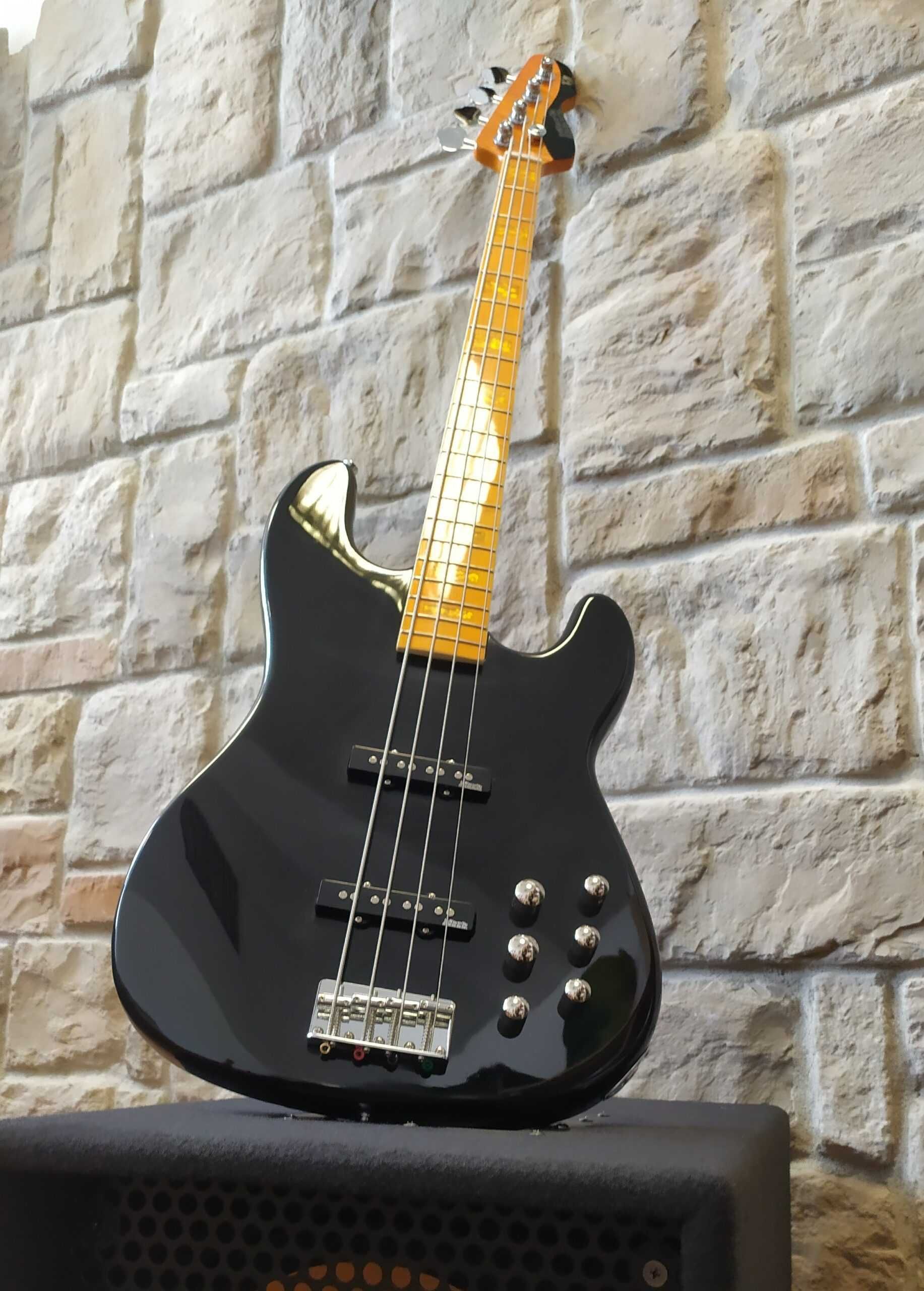 Nowa gitara basowa MB GV4 GLOXY VAL BLACK CR MP