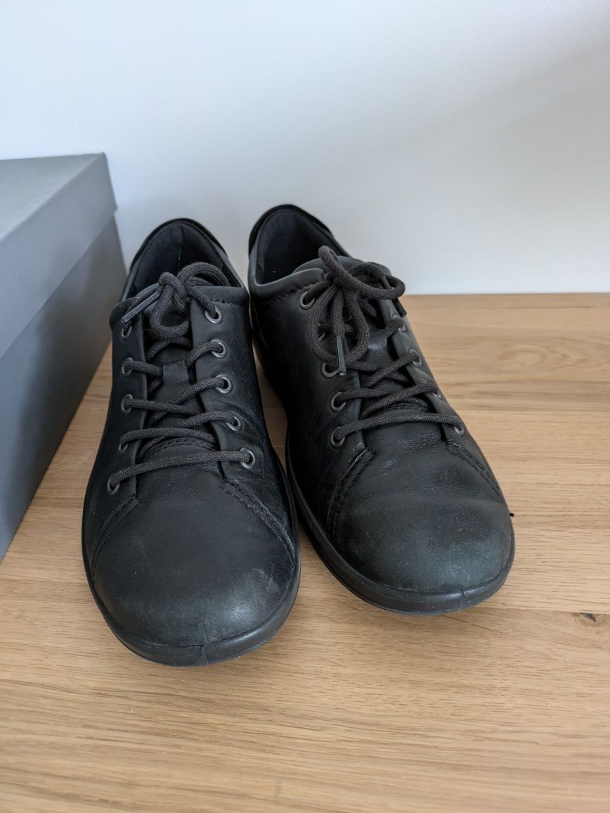 ECCO Soft 2.0 - Niskie skórzane trampki kobiety