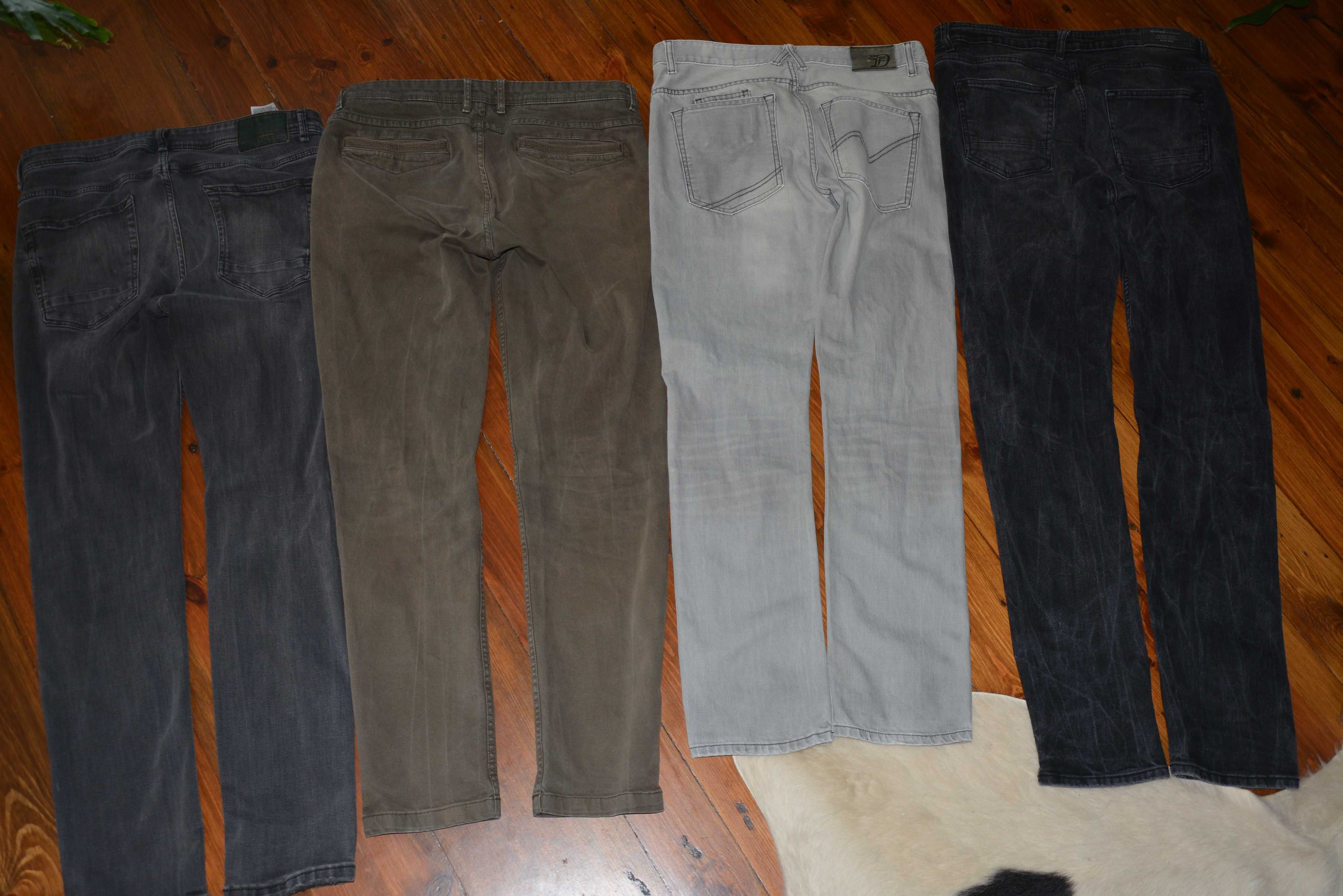 9 sztuk ubrań r. S M męski zestaw jeansy 31 parka koszula dżinsy tommy