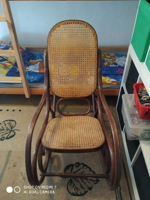 Fotel bujany PRL vintage