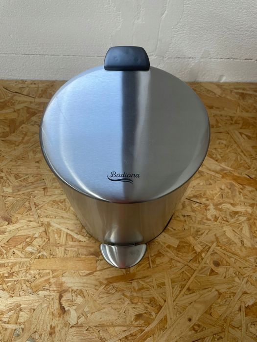 Badiona Kosz Łazienkowy 5l Ze Stali Nierdzewnej z Pedałem Srebrny