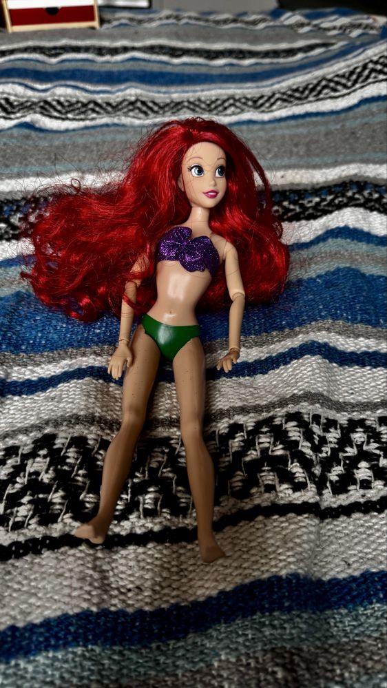 Lalka Arielka mala syrenka Ariel Mattel Disney ORYGINALNA