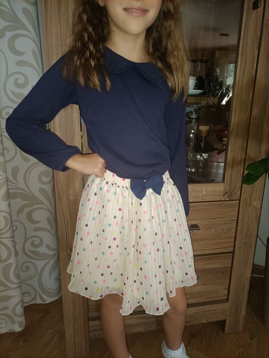 Komplet bluzka Max&Mia + spodnica H&M 122