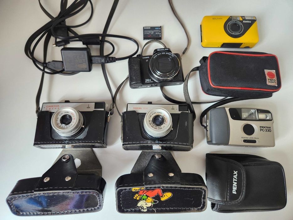 Фотоапарати SMENA (СМЕНА), Pentax, Konica, Casio