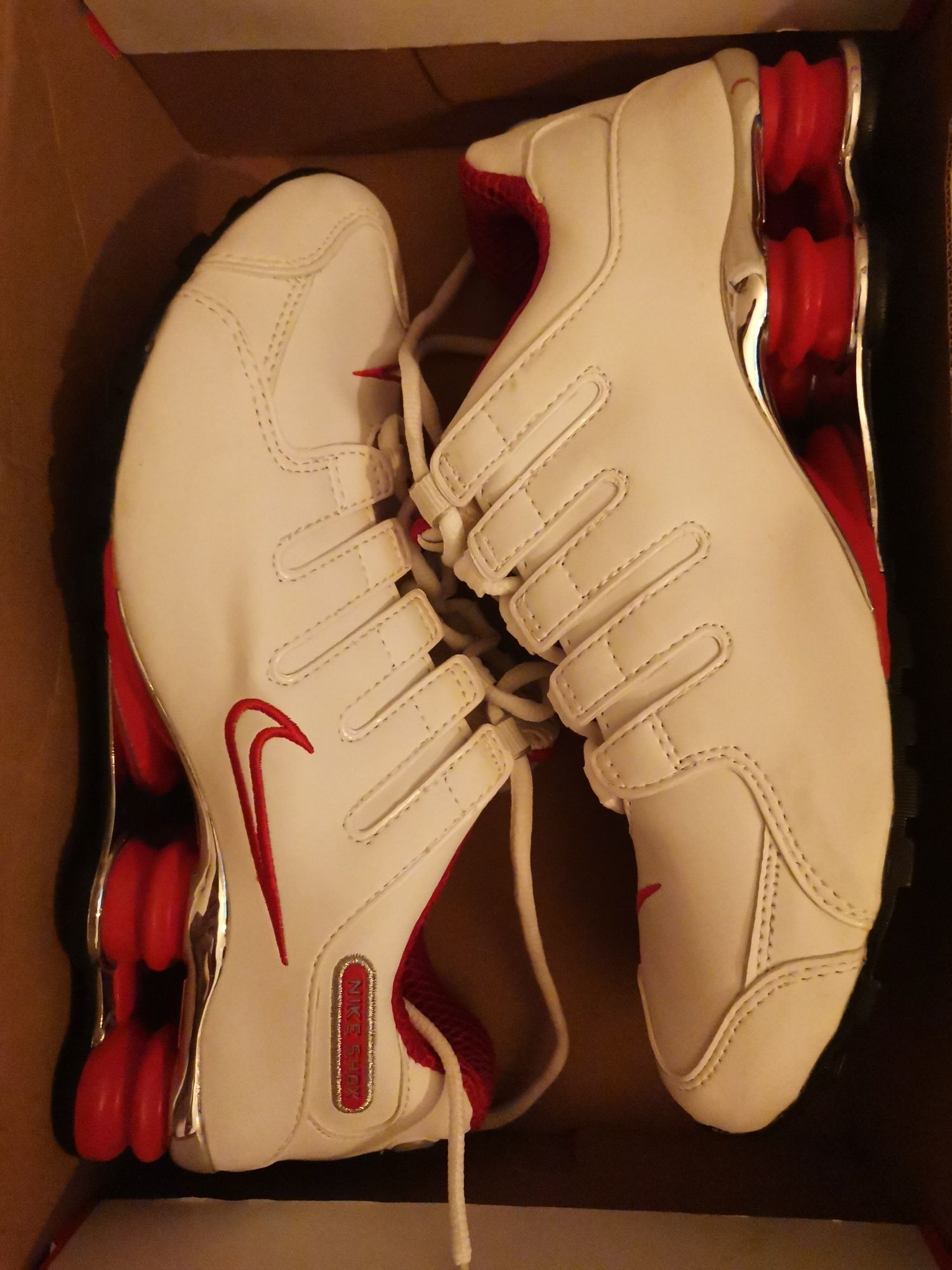 Nike shox NZ white red silver 43 unikat kolekcjonerskie NOWe