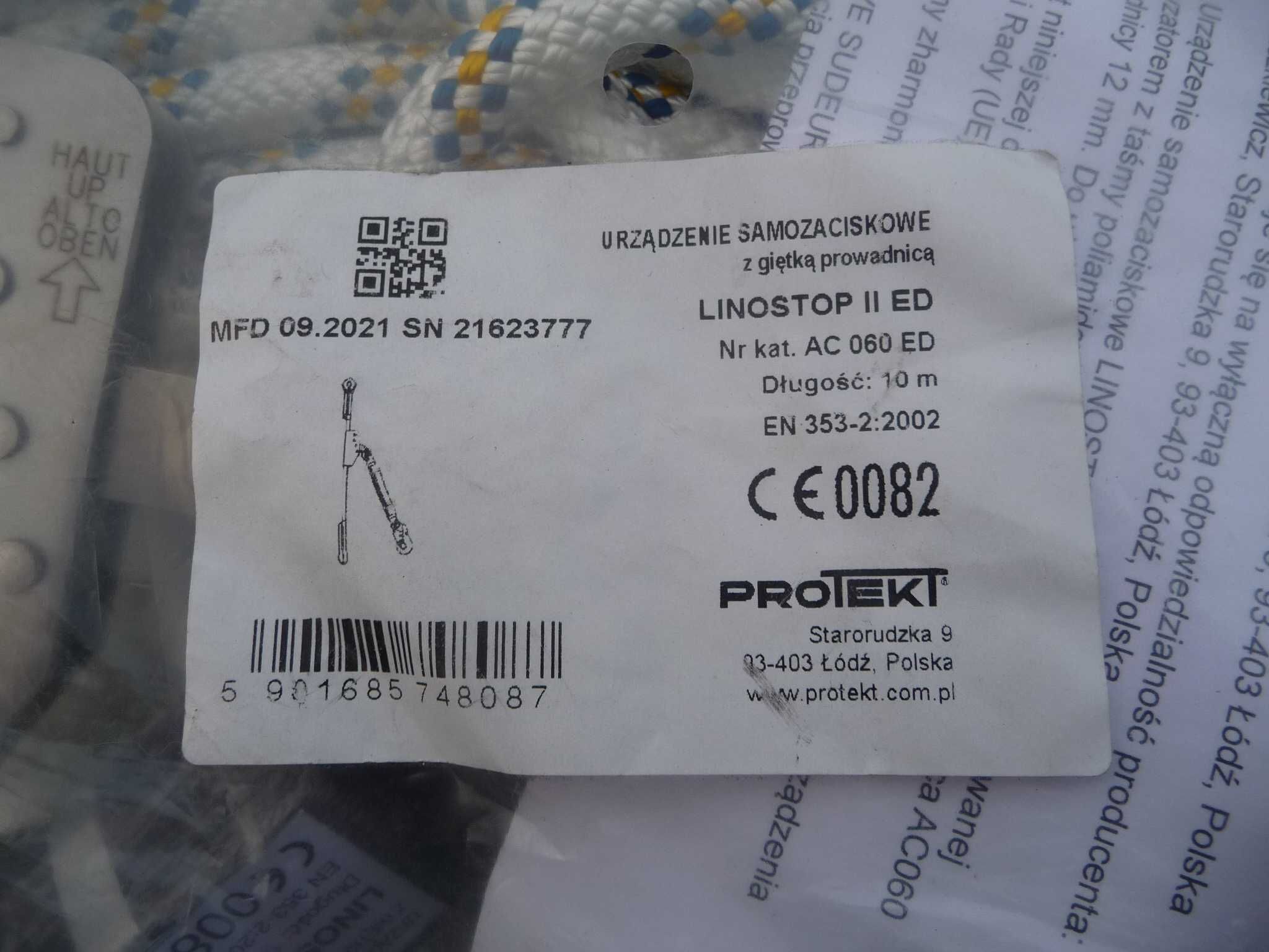 Wurth Protekt uprząż szelki linostop Zestaw BHP