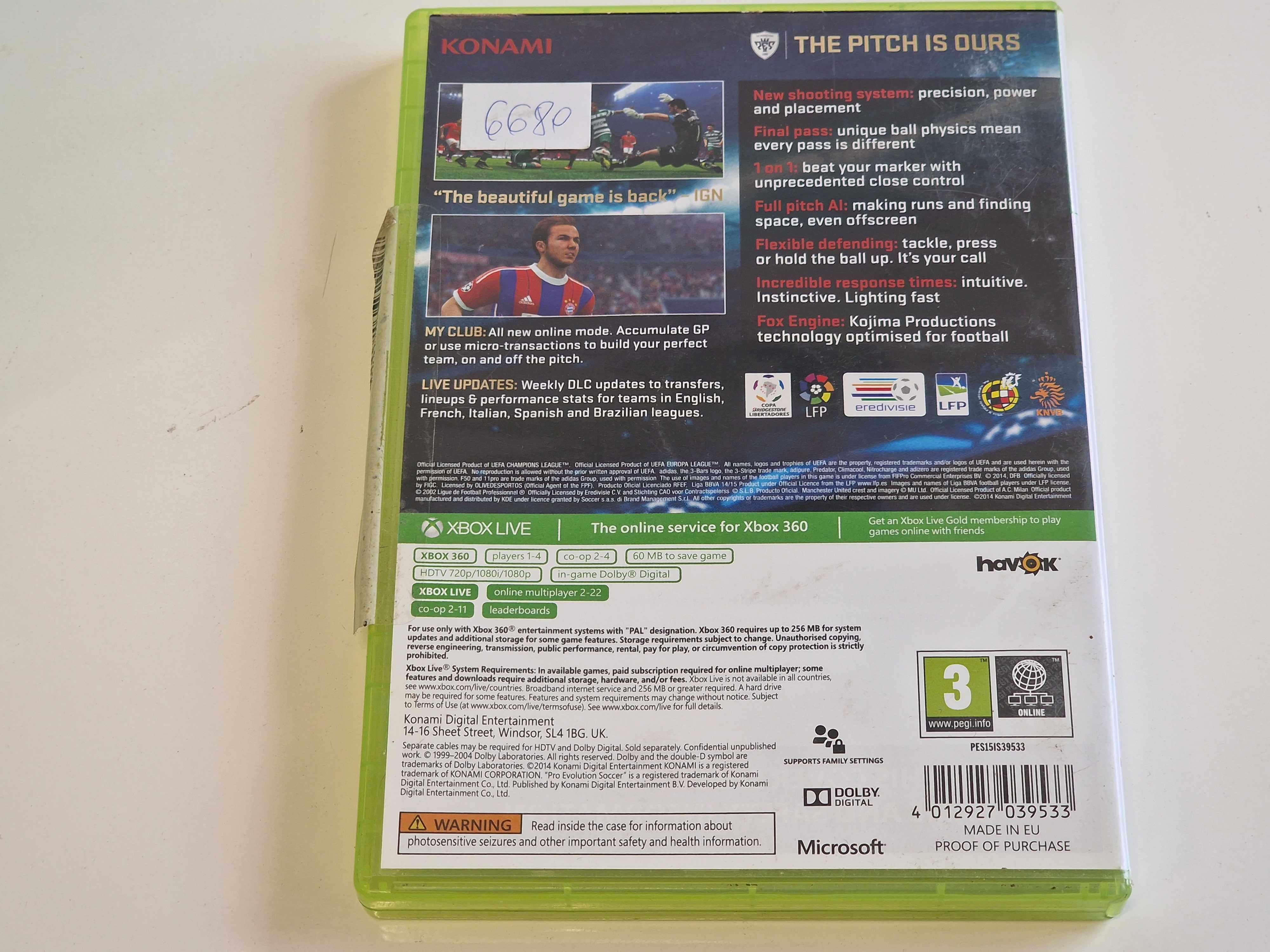Pro Evolution Soccer 2015 Xbox 360 Sklep Zamiana