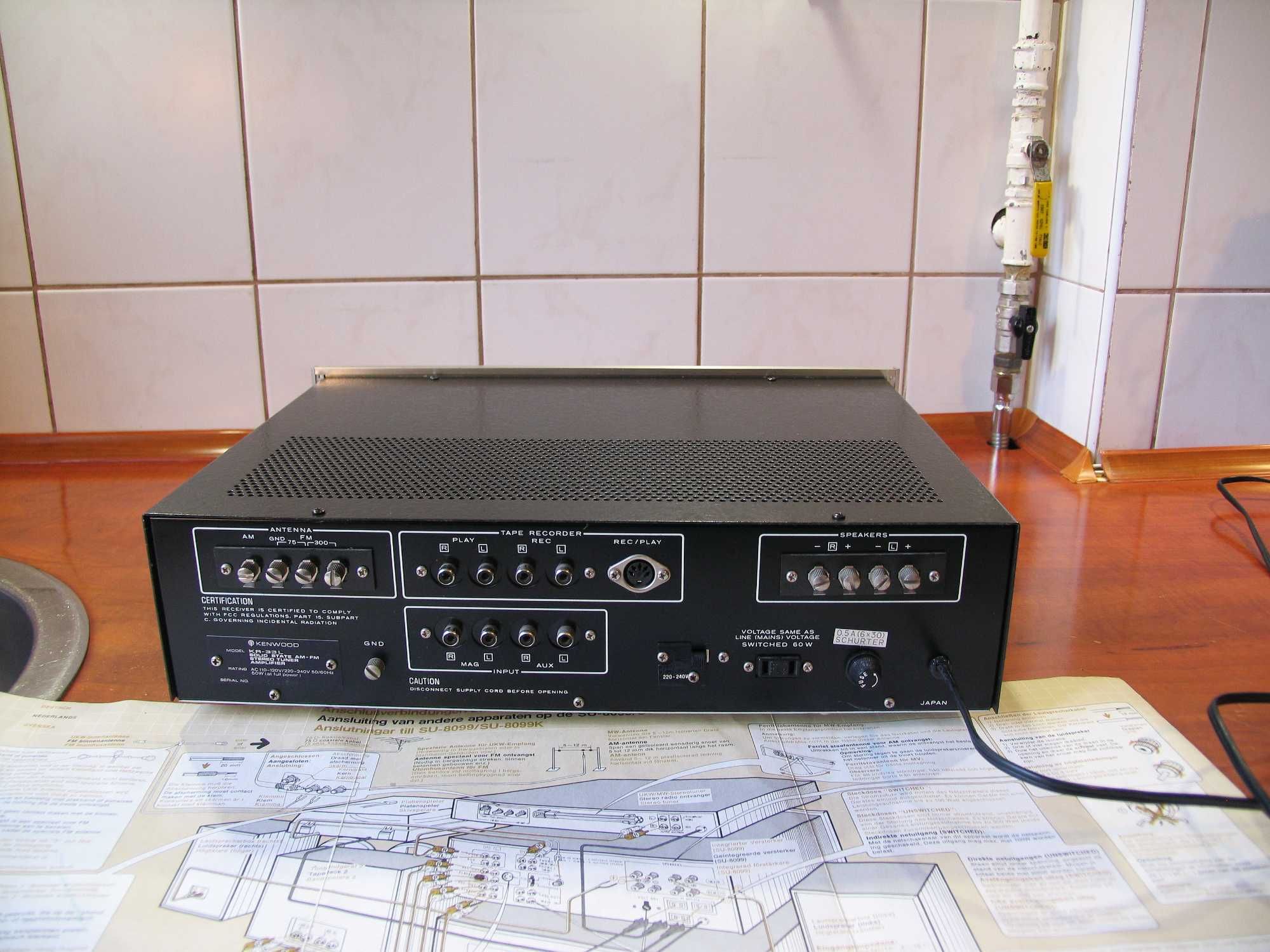 KENWOOD Model KR-33L / Amlpituner 1970r  '' Jak Nowy ''