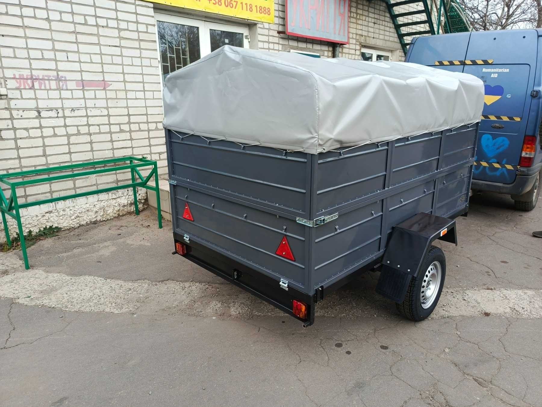 Прицеп легковой для ЗСУ лучший помощник 2200на1300 с 450 бортом !