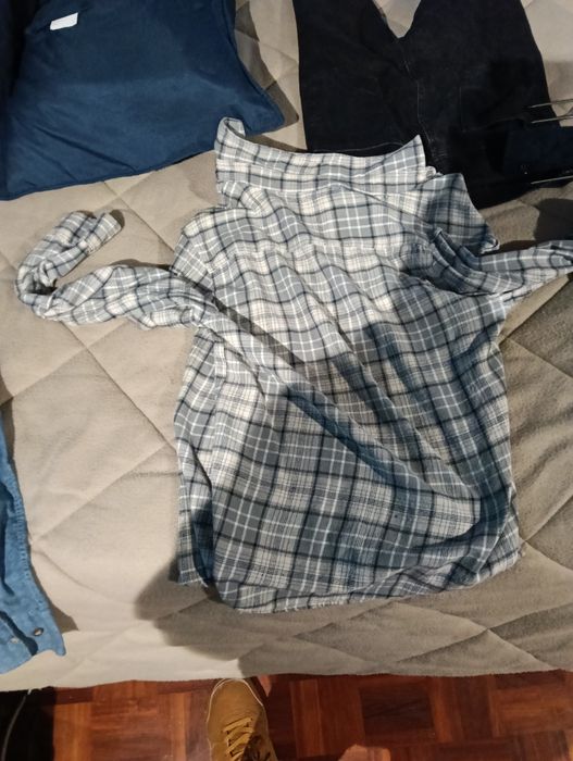 Camisa de homem de xadrez M (38)