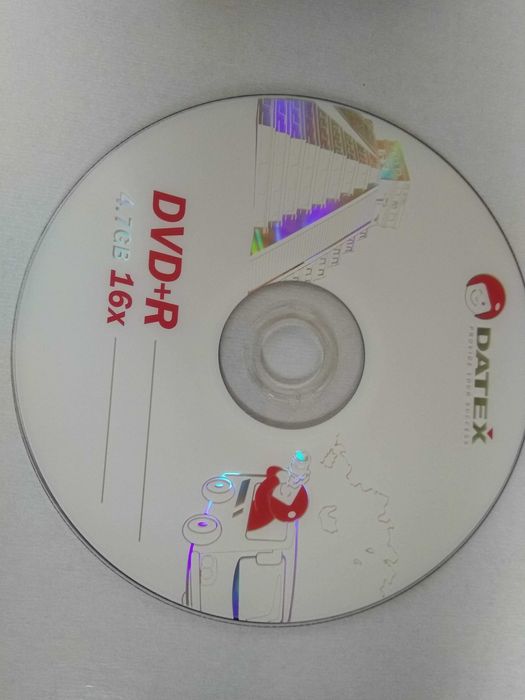 Диск чистый DVD+R 4.7Gb 16x  Datex