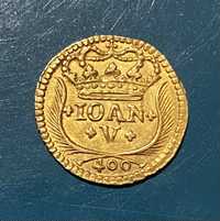 Moeda ouro D. JOAO V Pinto 480 Reis 1739