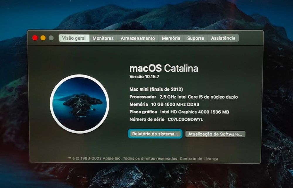 Mac mini i5 2,5GHz dual core 10Gb RAM, 256Gb SSD