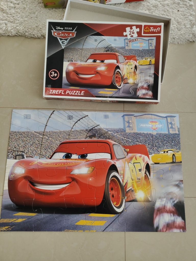 Zestaw puzzle Maxi gra trefl Pacynka książka memory Frozen gra