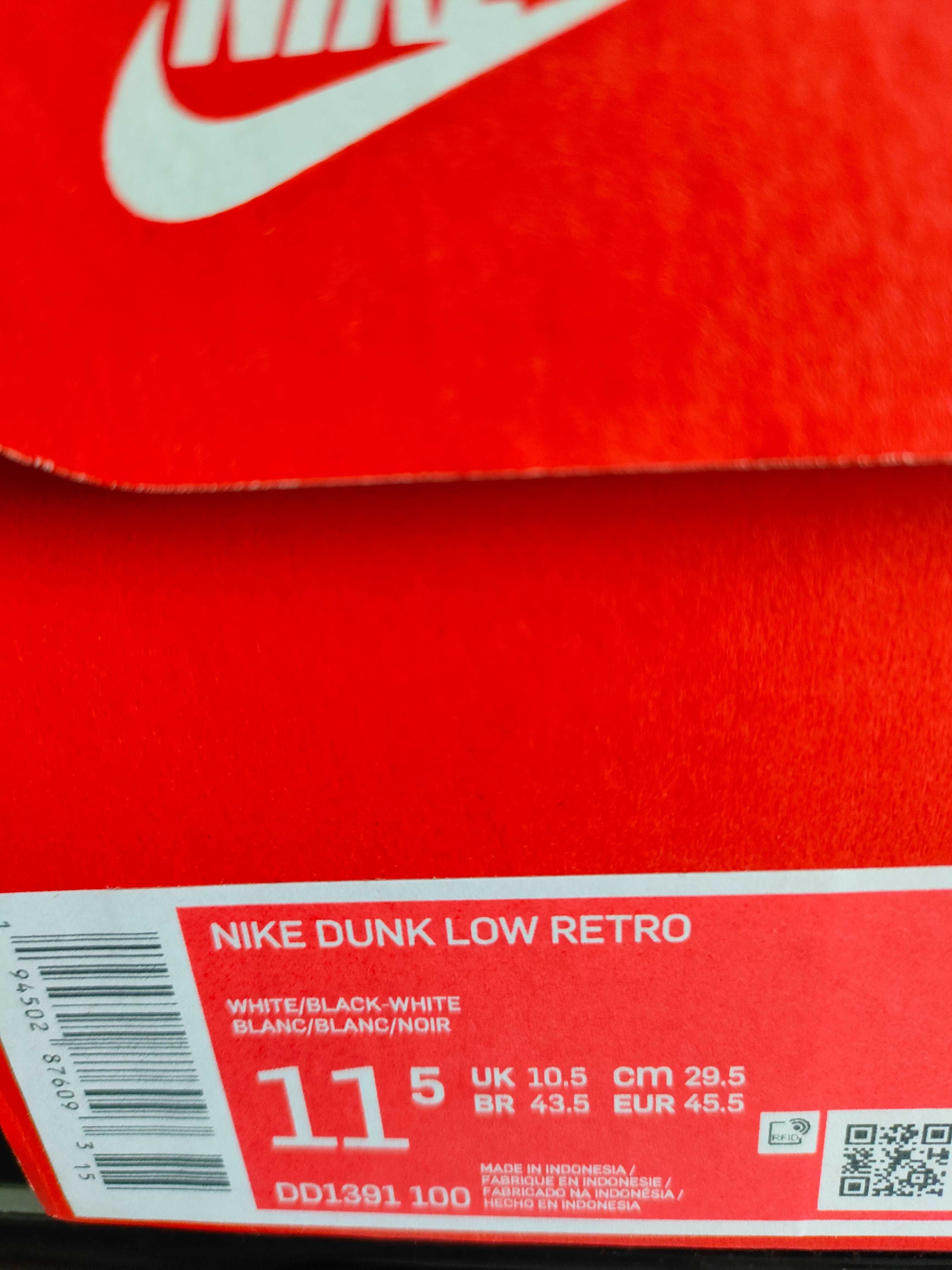 Buty Nike Dunk Low Panda Black White 45,5