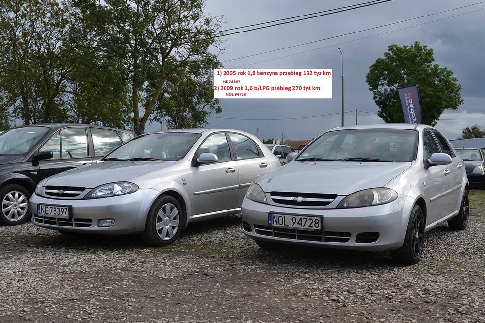 Chevrolet - Lacetti  1.6 cm LPG . 2009 r  super stan  klima , okazja !