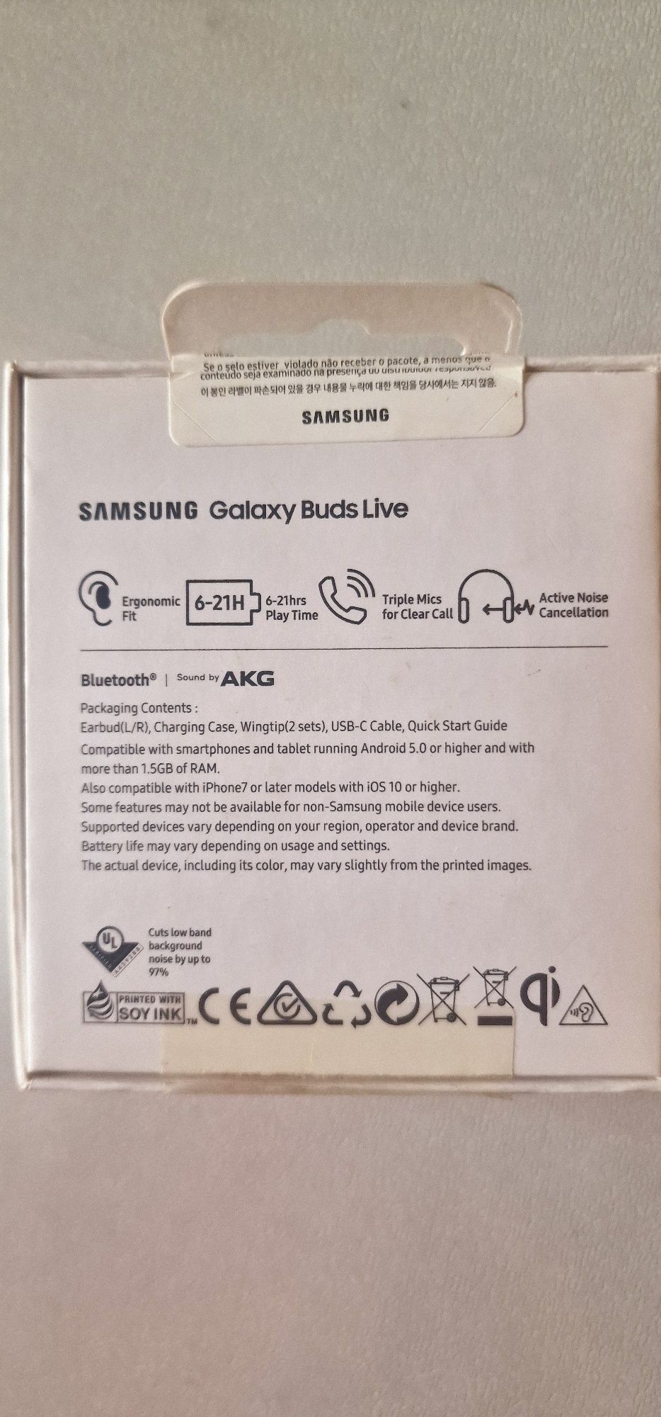 Бездротові навушники Samsung Galaxy Buds Live