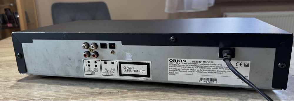 Orion MDC-201 #Odtwarzacz CD MD #Combo #MiniDisc #Optyka #Made in Japa