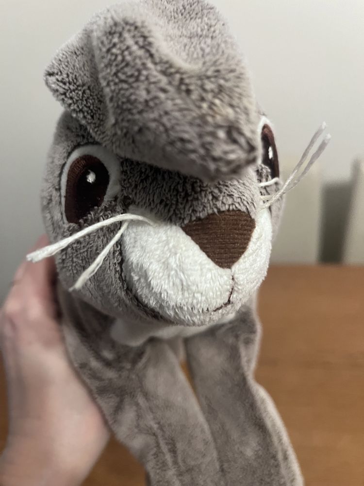 Ikea zając królik pluszak maskotka szary