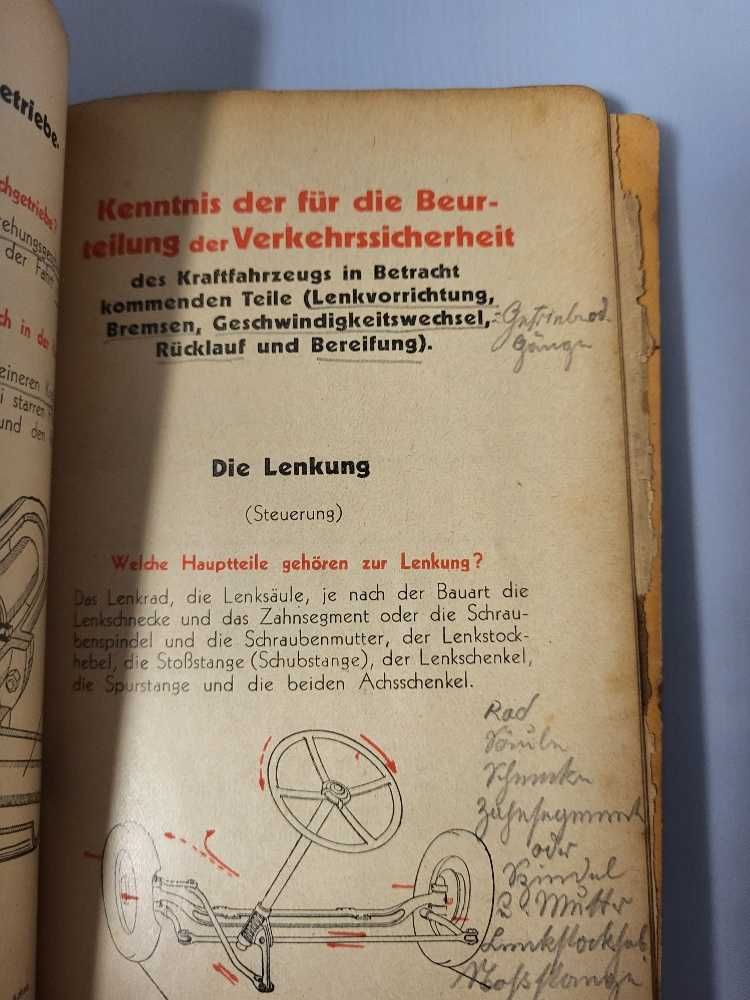 Niemiecka broszura lata 30-te XX W nauka jazdy samochodem UNIKAT LS