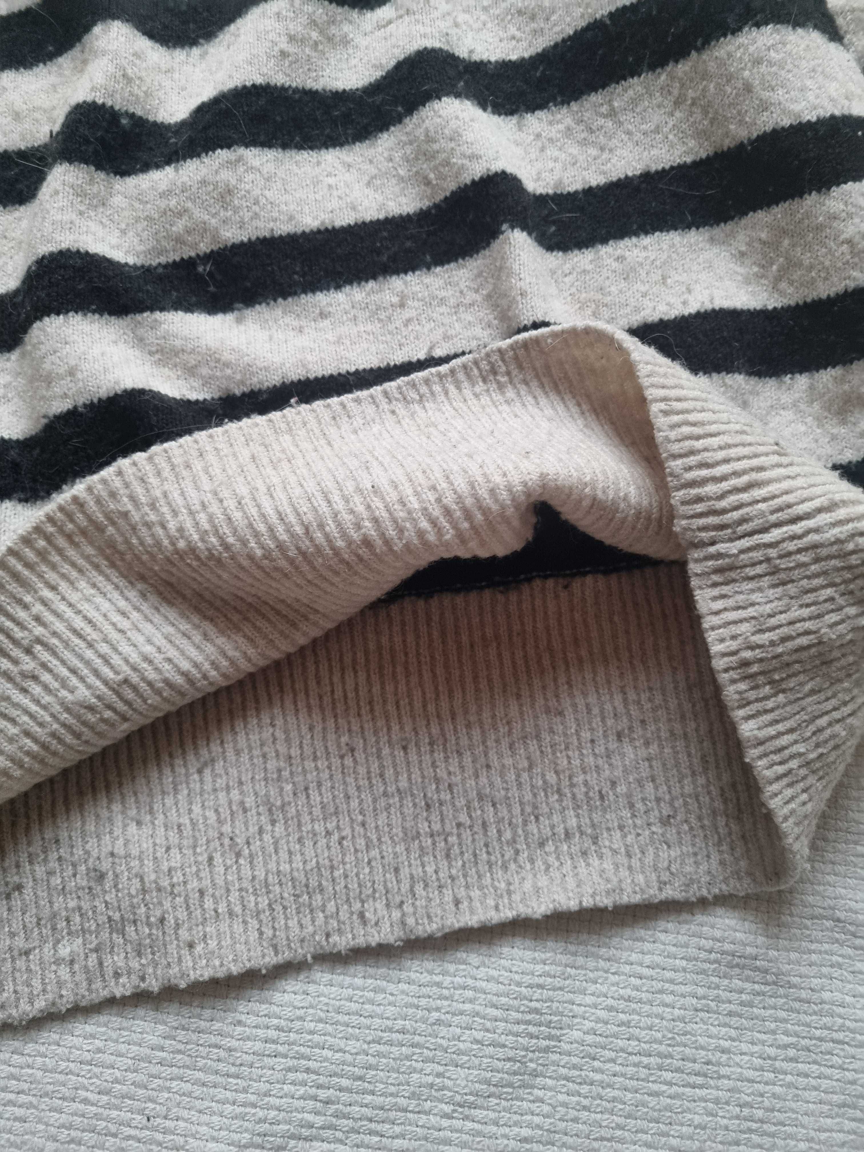 Sweter w paski H&M rozm S