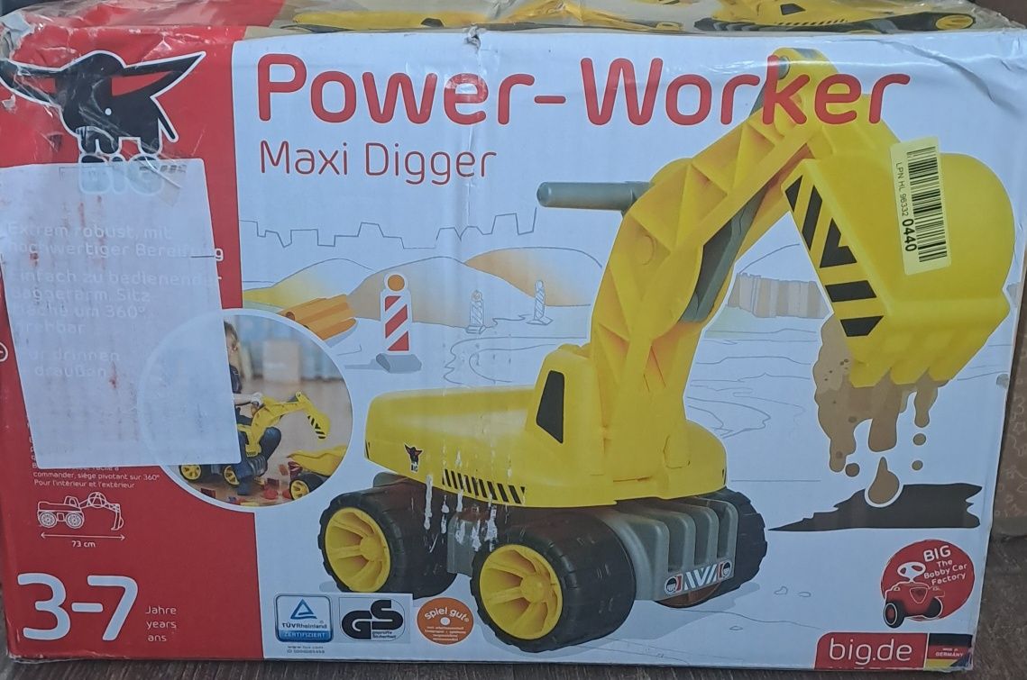 Koparka jeździk XXL Big Power - Worker