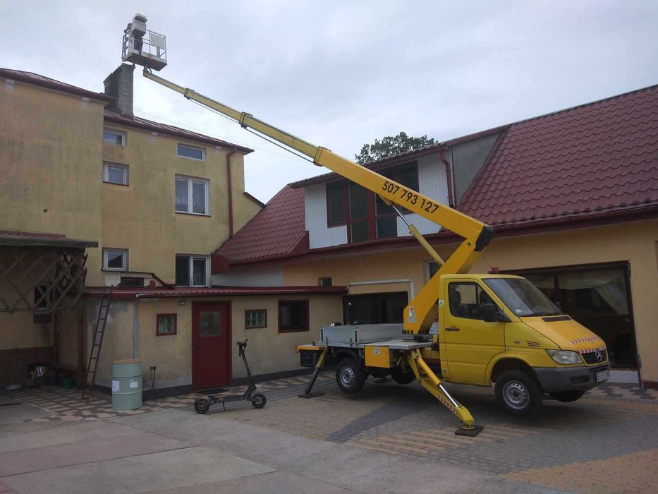 wycinka drzew podnośnik koszowy 20m usługi zwyzka wynajem