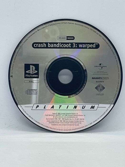Crash Bandicoot 3 Warped PS1 PSX (sama gra) Po Angielsku