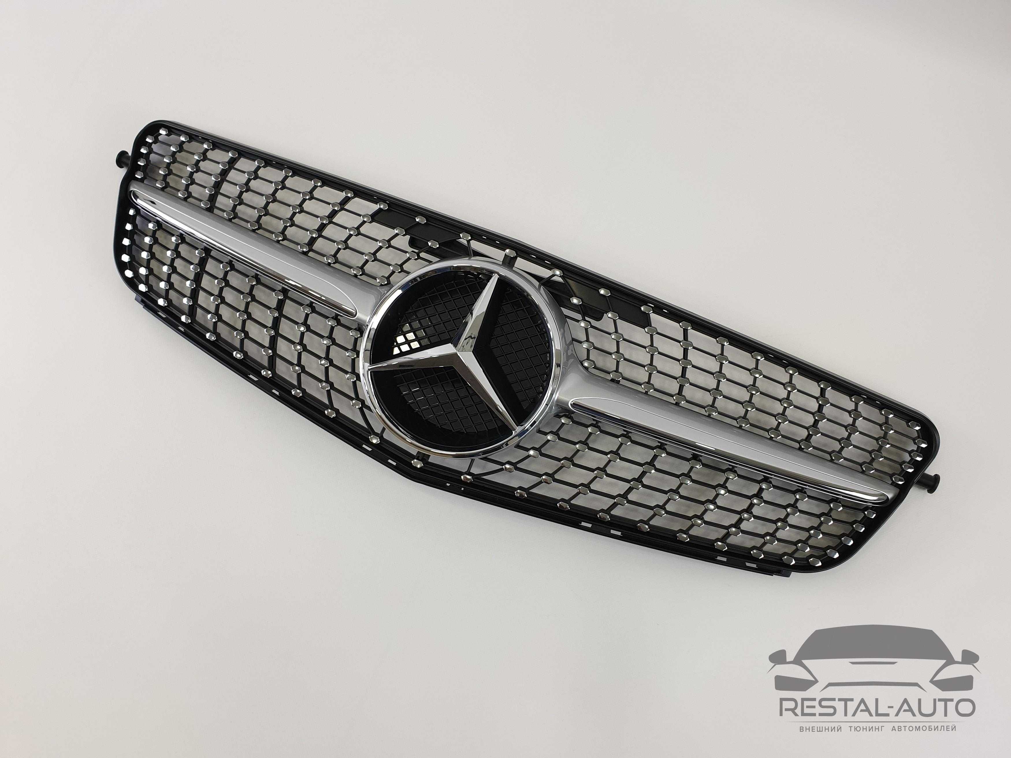 Решетка радиатора mercedes c class w204 diamond Mercedes w204 06-13г