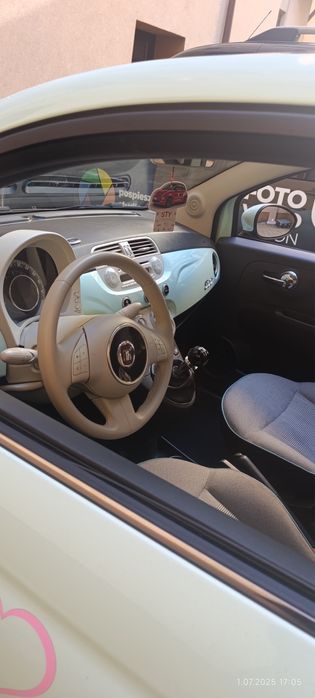 Fiat 500 mięta  panoramiczny dach