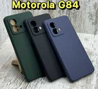 Не пачкаются! Чехол мягкий Silicone Case на Motorola G84. Микрофибра.