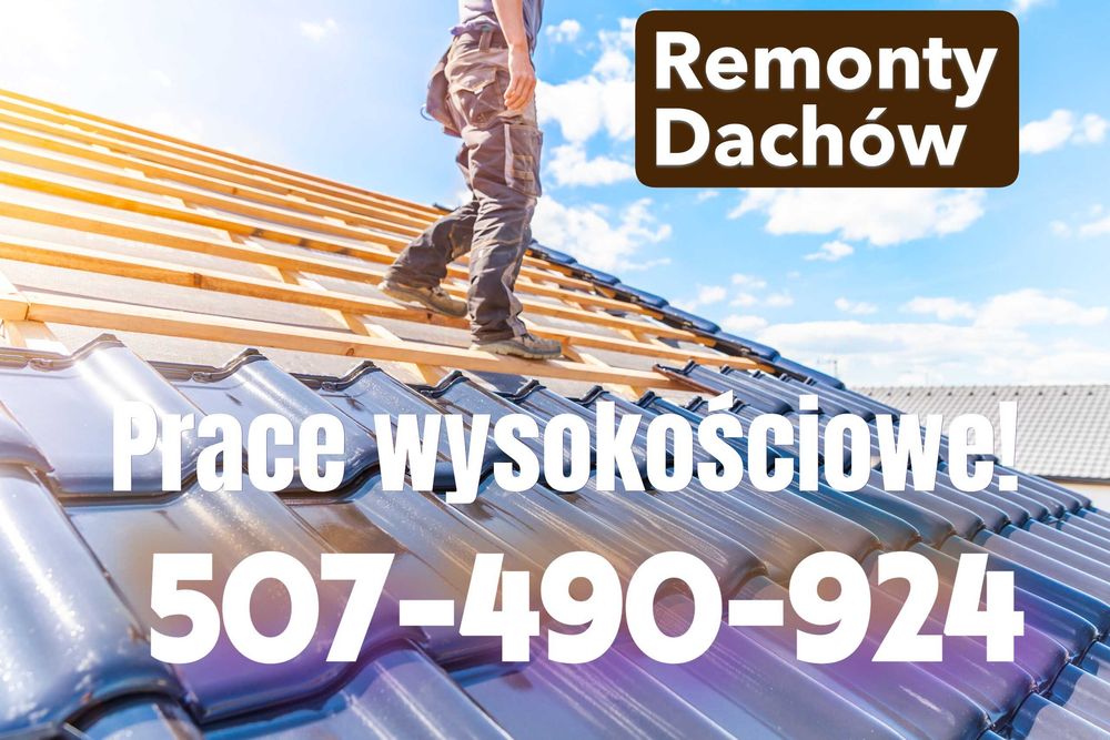 Remonty dachów Papa Gonty Blachodachówka