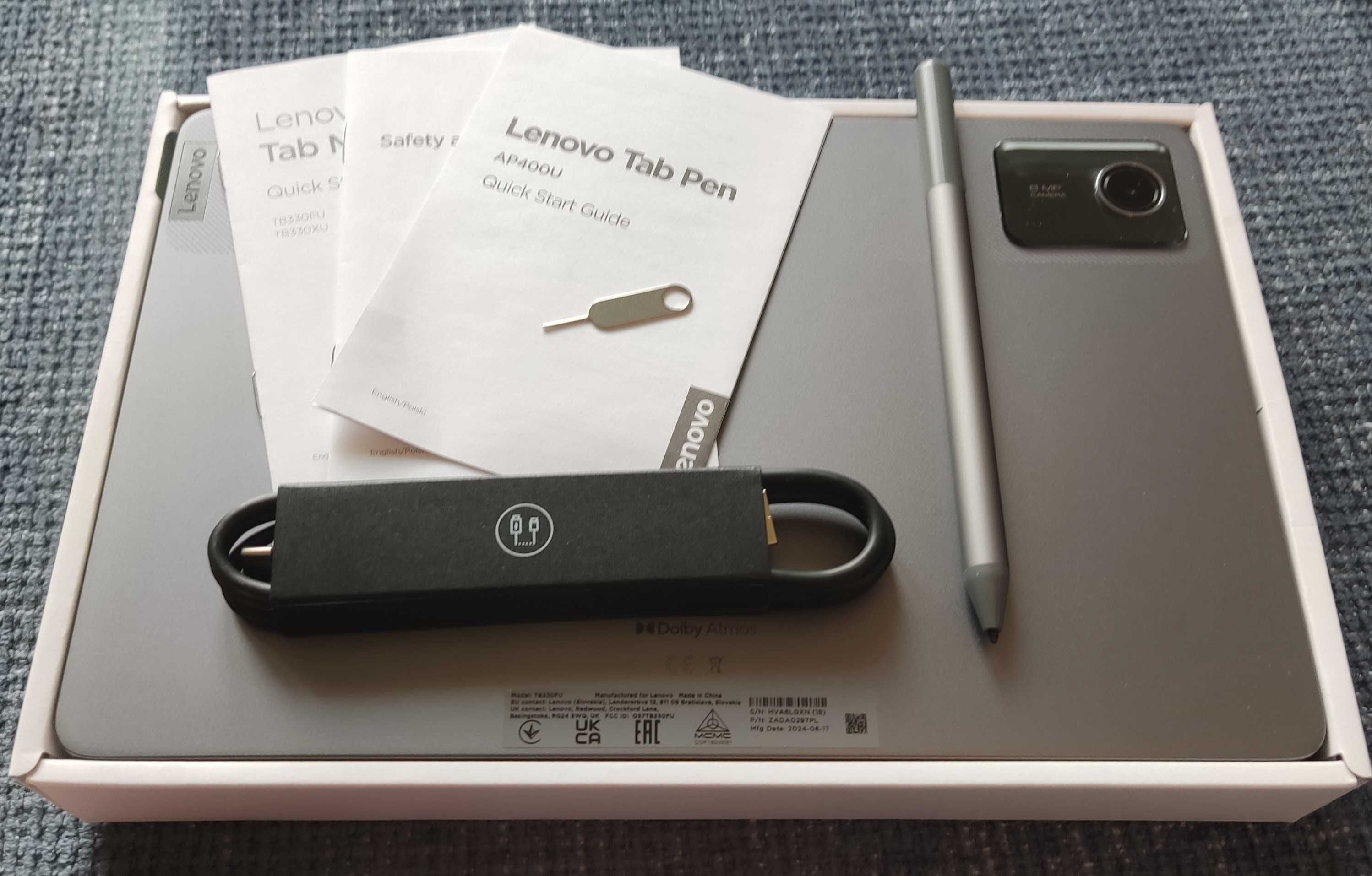 Tablet Lenovo Tab M11 10.95" 8/128GB Wi-Fi Luna Grey + Rysik gwarancja