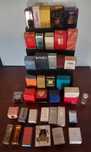 miniaturas perfumes  e expositores e fasciculos