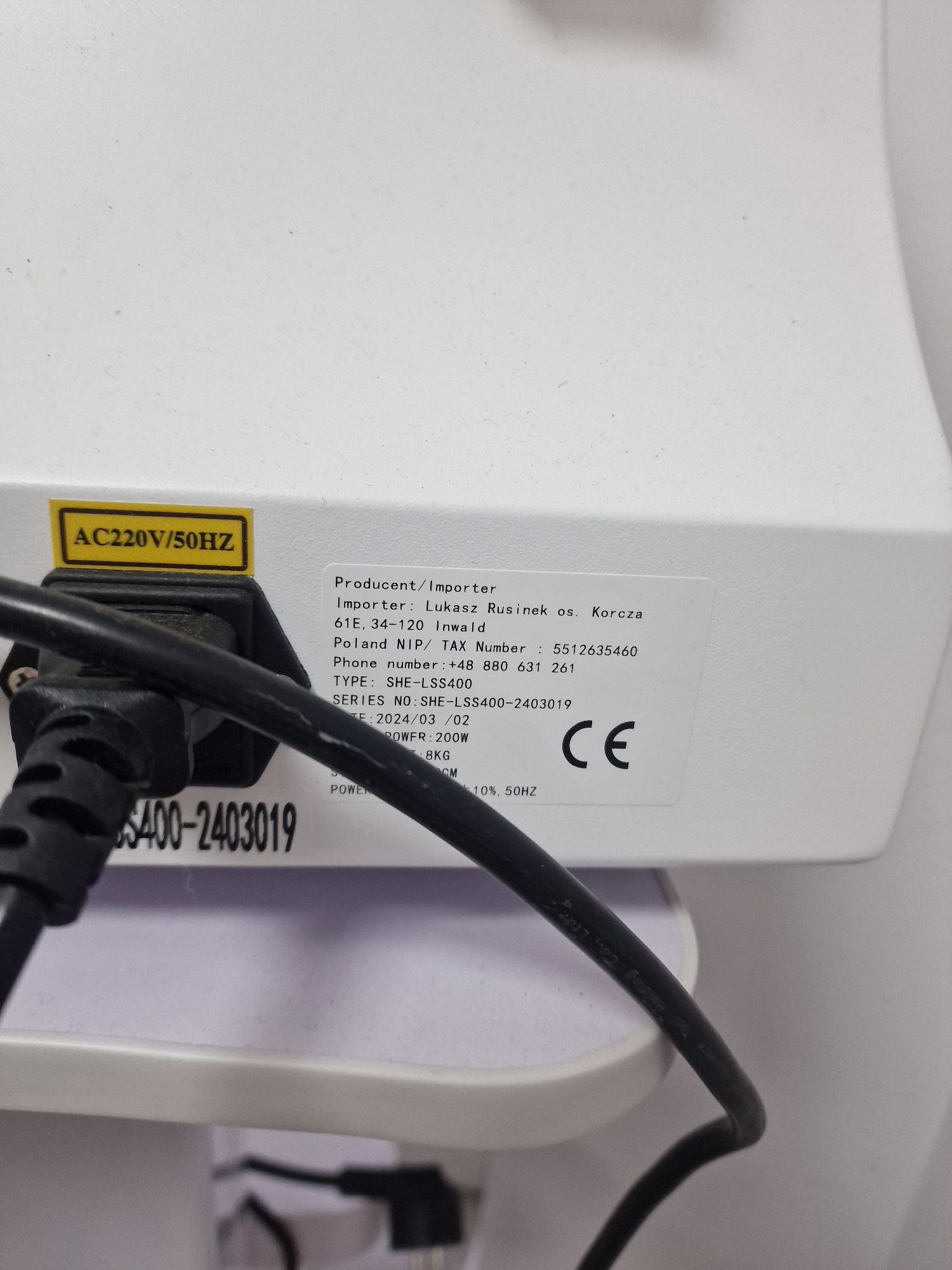 Urzadzenie Laser do usuwania rozszerzonych naczynek