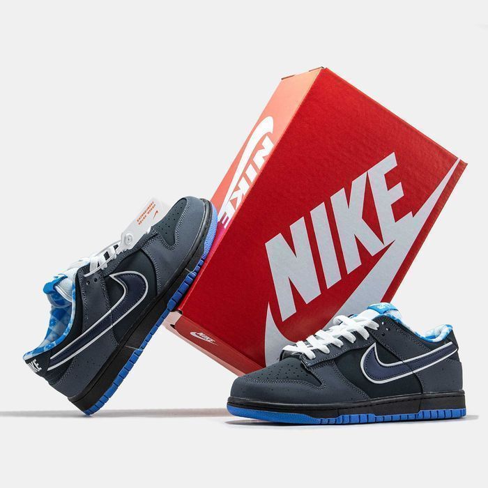 Унисекс кожаные кроссовки Nike SB Dunk Low Lobster найк данк лобстер