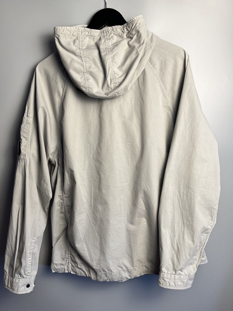 CP Company Grey Pullover Cotton Smock Overshirt - Medium