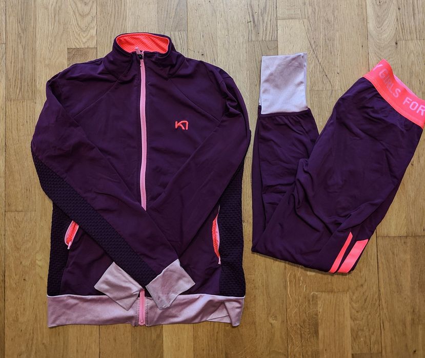 Damski świetny komplet do biegania na trening Kari Traa rozmiar L BDB+